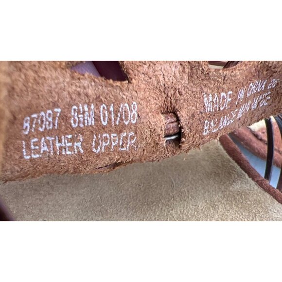 Clarks Artisan Collection Women's Brown Leather Woven Strap Sandals Size 8.5 - Picture 3 of 7